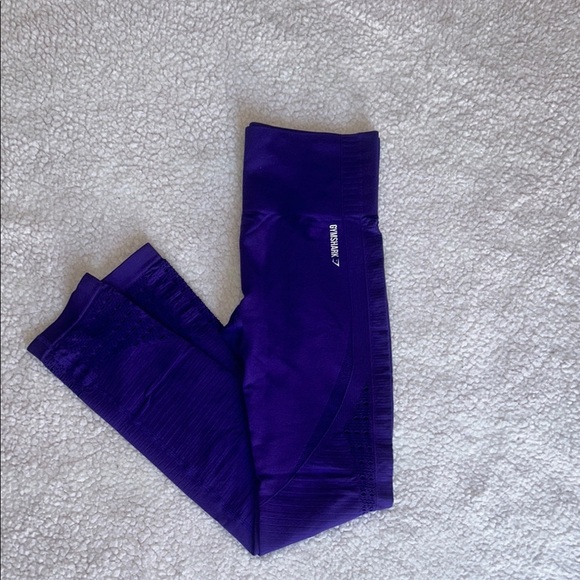 Gymshark Purple Athletic Leggings with Tapered Fit - Picture 6 of 12